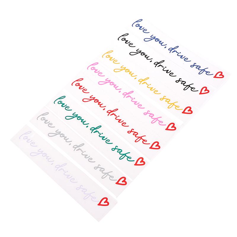 Love You Drive Safe Car Mirror Stickers Affectionate Reminder Heartfelt Safety Reminder For Women Drivers Car Interior Sticker