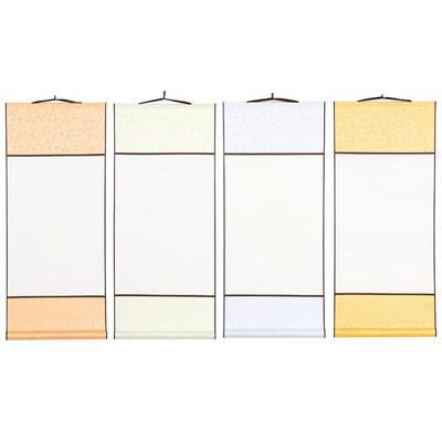 Uccellino Hanging Set of Blank White for New Ink and Mounting Scroll Scrolls, 4, Paper, Calligraphy, Scrolls, Penmanship, Year's Calligraphy,