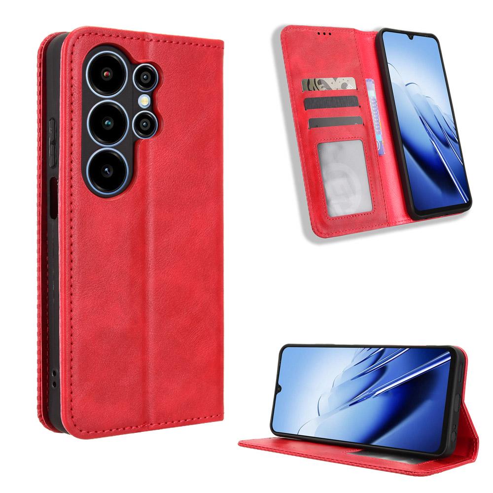 Flip Cover Compatible for Blackview Wave 10 Leather Case [Flip Vintage Leather] Shockproof Durable Retro Phone Case