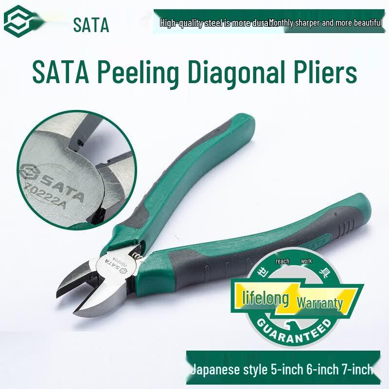 SATA 70222A Professional Japanese Diagonal Cutting Pliers