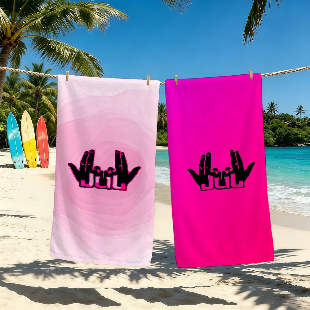 Rapper Towel For Outdoor Camping Beach Towel Super Singer Absorbent Quick-Drying Summer J-Jul Towel