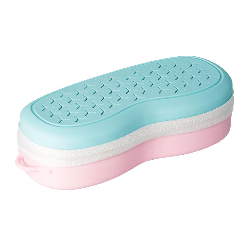 Silicone Swim Goggles Travel Case - Portable Outdoor Sports Accessory