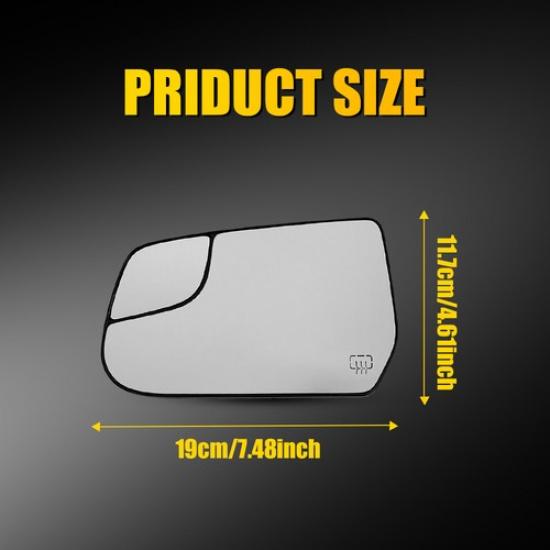 Left Driver Side Wing Mirror Glass Heated For 10-17 Chevrolet Equinox GM1324126