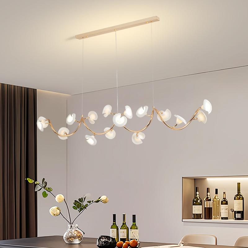 Modern Minimalist Ceramic Floral Lighting Designer Living Room Pendant Light