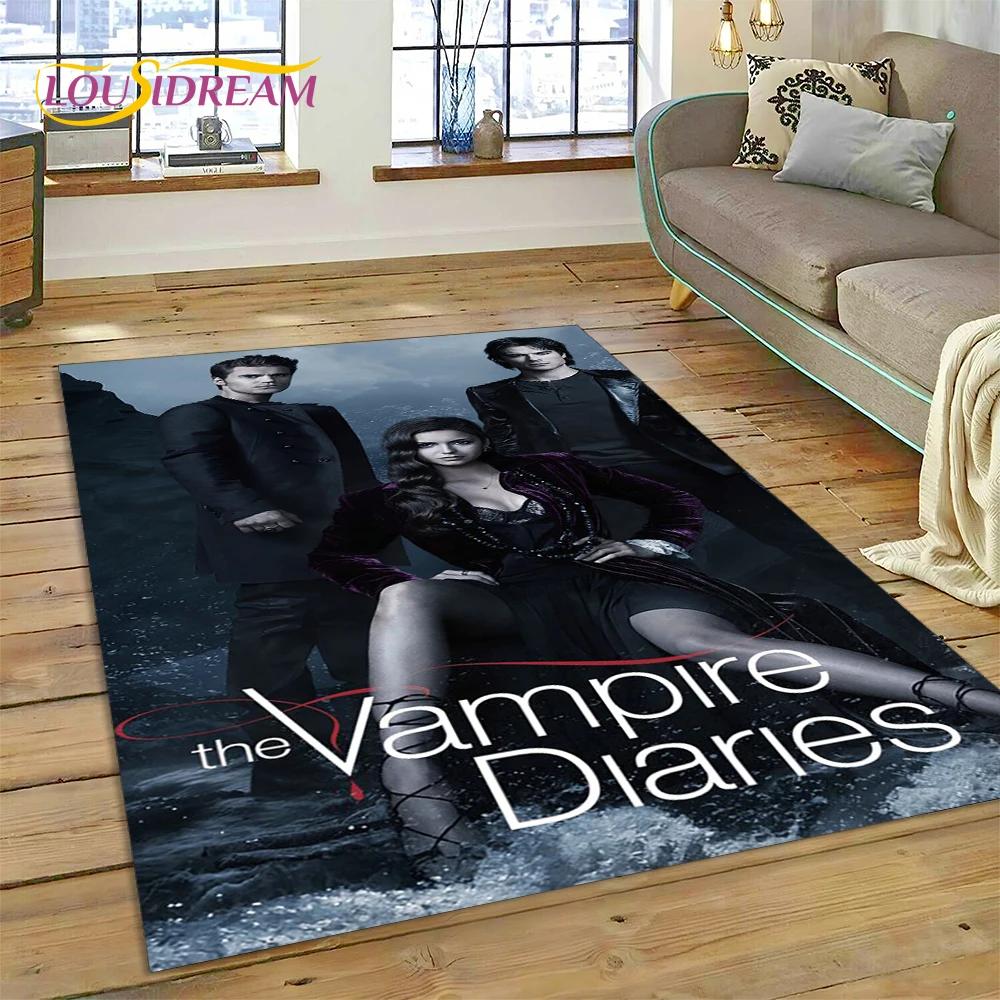 The Vampire Diaries Damon Salvatore Carpet Rug for Bedroom Living Room Home Sofa Decoration,Children Game Large Decor Floor Mat