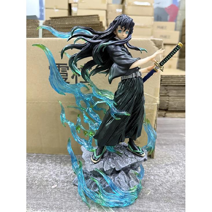 Demon Slayer Tokitou Muichirou Pvc Action Figure 33cm Anime Figure Gk Statue Model Toys Collection Doll Kids Christmas Gift Toy