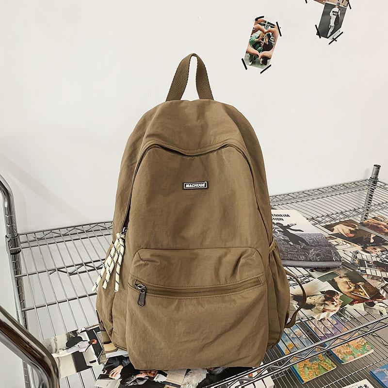 Schoolbag1011 new trendy backpack female Hong Kong style retro schoolbag male Japanese large capacity high school student college student backpack