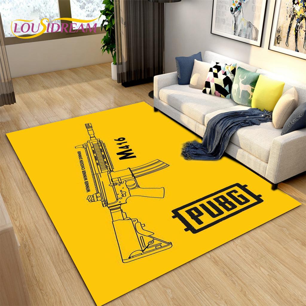 3D Rifle Pistol Revolver Gun Cartoon Area Rug,Carpet Rug for Living Room Bedroom,Kitchen Doormat Bathroom Anti-slip Floor Mat
