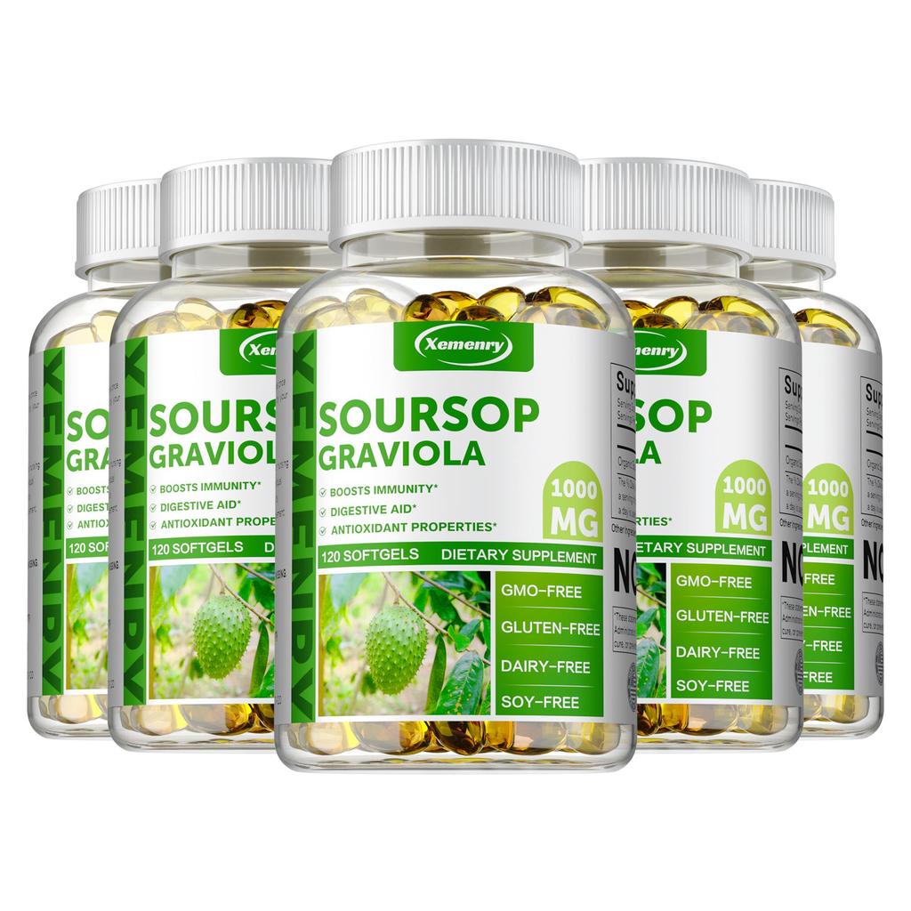 Soursop Capsules, All-natural, Antioxidant Support, Immune Support, Suitable for Adults.