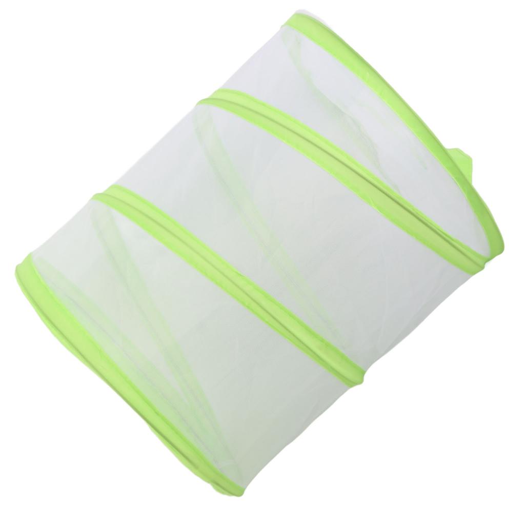 Butterfly Mesh Cage Collapsible Portable See Through Butterfly Habitat Enclosure with Handle for