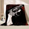 6 Sizes Arms Gun Art Printed Blanket Warm Soft and Comfortable Home Travel Blanket Sofa Bedding Cover Blanket Holiday Gifts