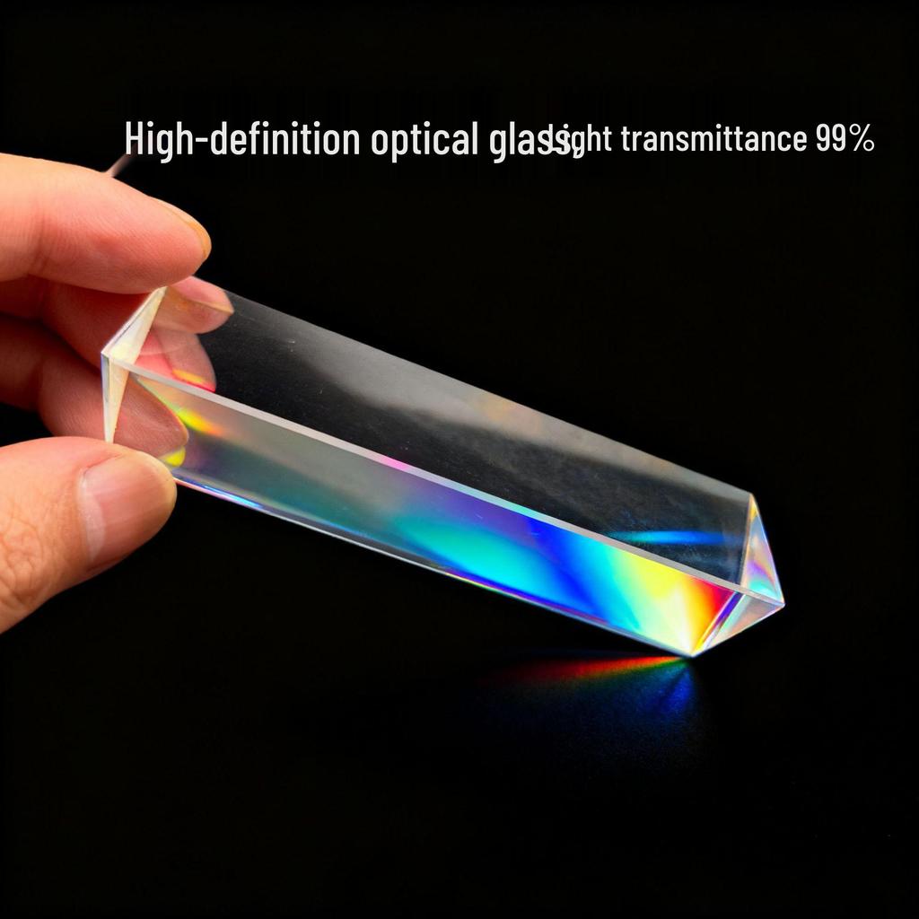 K9 Driehoekige Prisma voor Natuurkunde en Fotografie - Spectroscoop, Breking en Regenboog Effecten.