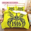 Club América  Pattern Bedding Quilt Set  Home Decoration  Gift (1 * duvet cover + 2 * pillowcase  without core)