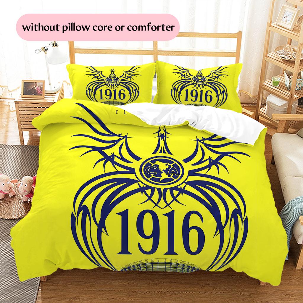Club América  Pattern Bedding Quilt Set  Home Decoration  Gift (1 * duvet cover + 2 * pillowcase  without core)