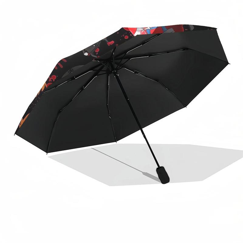 1pc Halloween Horror Icons Umbrella with Plastic Handle,Suitable for All Seasons Home Travel Outdoor UmbrellaM1342