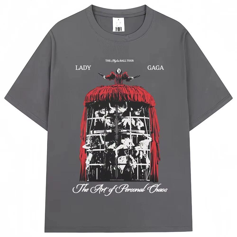 Vintage Hip Hop Trička Mayhem Ball Tour Tričko Pánské Dámské Módní Nadměrné Bavlněné Tričko Hipster Streetwear Pánské