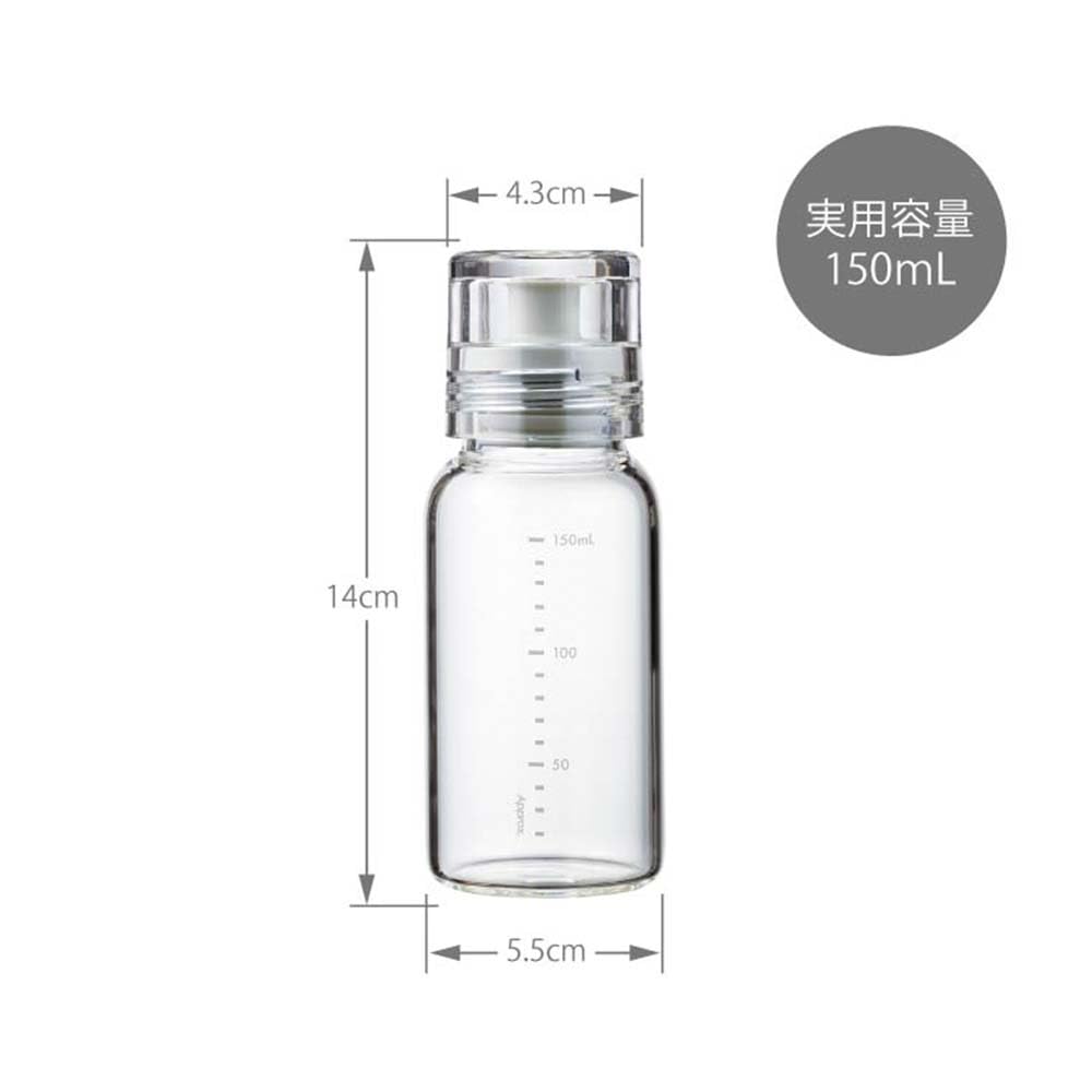 Hario Flacon pentru pansament Slim 150ml Poate fi folosit cu apă clocotită Gri Pale DBSN-150-PGR