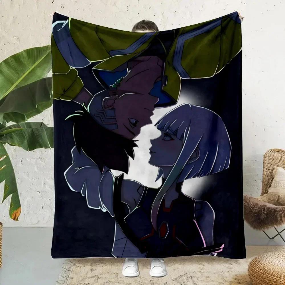 Cute Cartoon Rebecca Printed Picnic Blankets Warm Blanket Soft and Comfortable Blanket C-C-Cyberpunks-Home Travel Birthday Gift