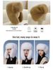 Women's Winter 2024 Plush Hat - Solid Color, Ear Protection, Windproof, Faux Fur Lei Feng Style