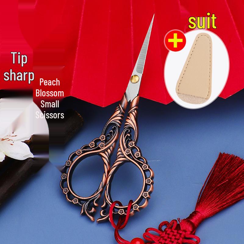 Mini Portable Stainless Steel Pointed Scissors for Cross Stitch, Thread, and Paper Cutting