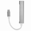 4Port USB 3.0 Hub MultiFunction Type C Splitter Extender Dock Adapter OTG PC(Silver )