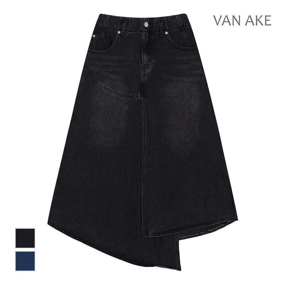 VANAKE Slit Denim Skirt_Vb39Dku201A