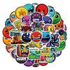 50 Adesivi Geometry Dash: Adesivi Impermeabili per Diari, Borracce e Laptop