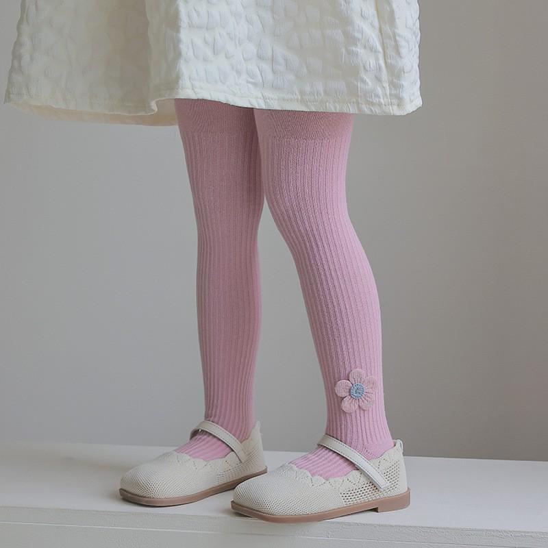 Girls' Baby Bowknot Leggings - Combed Cotton, 0-11 Years, Spring/Autumn