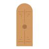 Natural Rubber Arch Shape Cork Yoga Mat Printed Non-slip Sports Mat Sweat-absorbing Oval Curve Pilates Mats 182*68cm*0.5cm