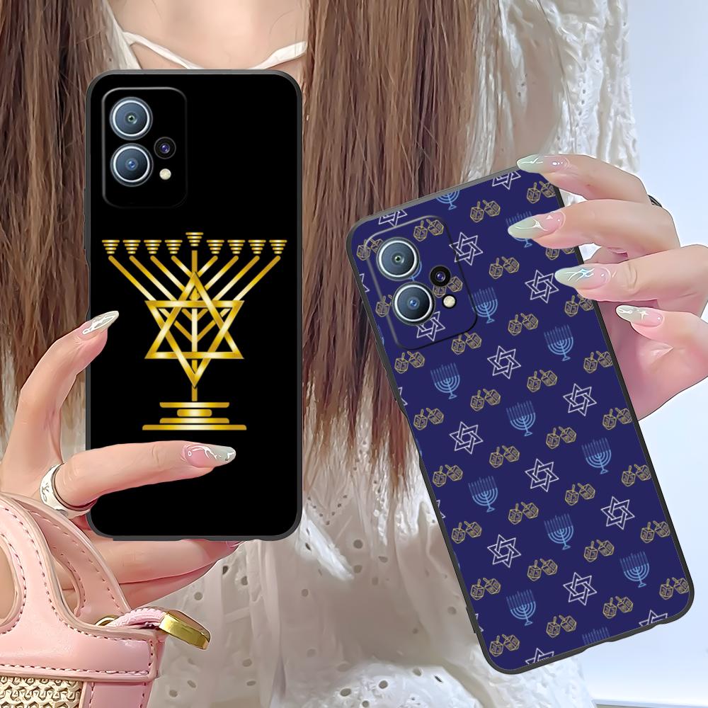 Jewish Hanukkah Mobile Phone Case for Huawei P60 P50 P40 P30 P20 P10 P9 P8 Pro Lite Plus Colorful Printing Cover Cover Luxury