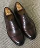 Joenshoe Bechet Brogue Round Straight Tip Wine Brown