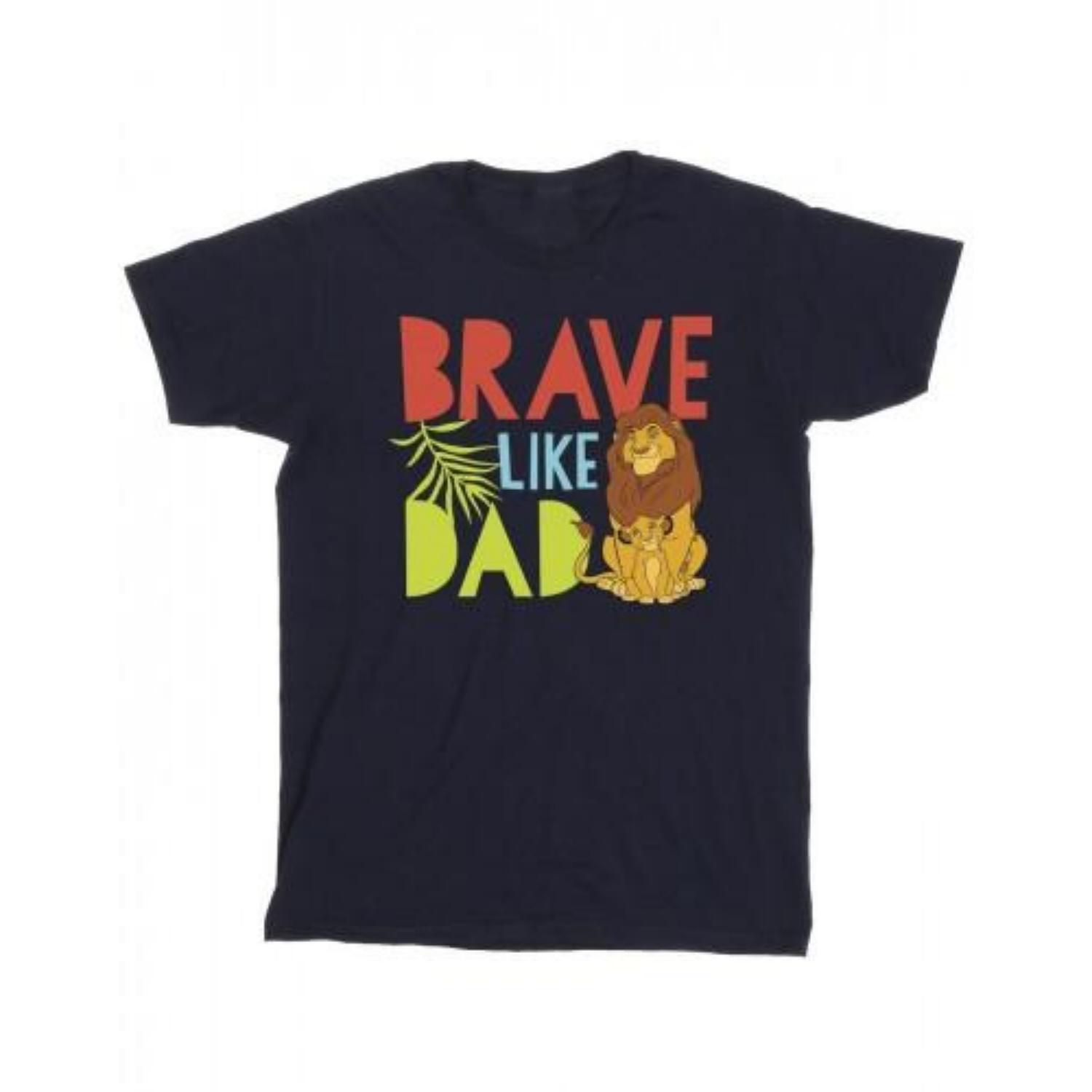 Disney Mens The Lion King Brave Like Dad T-Shirt XXXXL