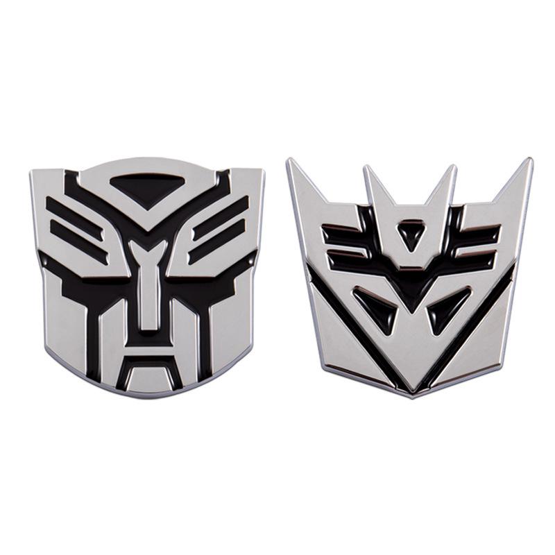 3D Metal Transformers Car Emblem: Decepticon & Autobot Badge
