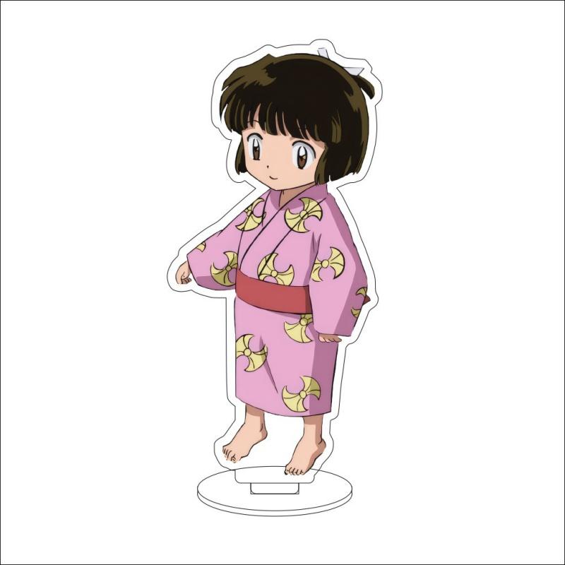 Anime Inuyasha Acrylic Stand Standing Set with Kagome and Sango Cute Cosplay Accessories Desk Decorations Toy for Gift
