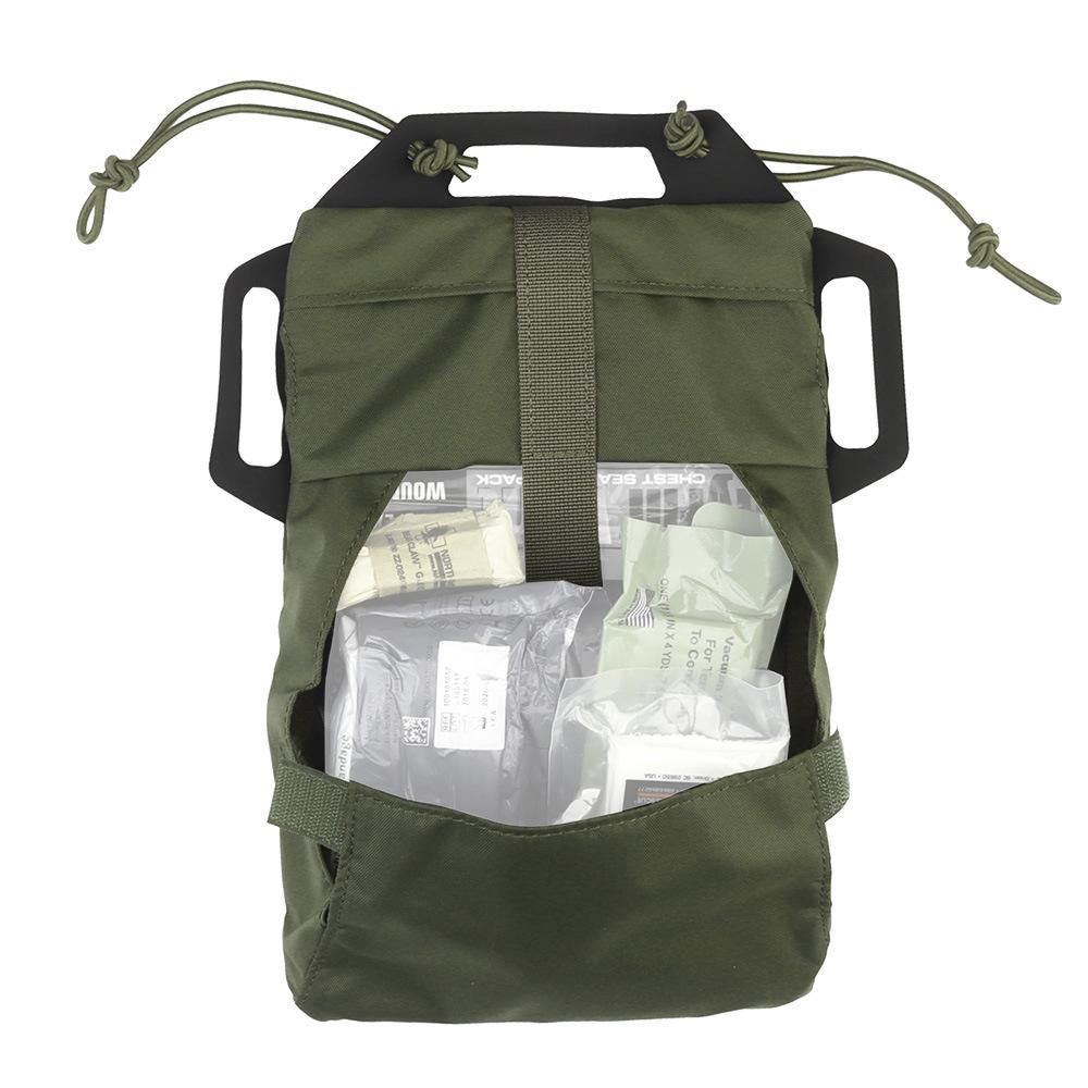 Medium Tactical First Aid Kit with Quick Deployment Pull Tab and Hook & Loop Closure