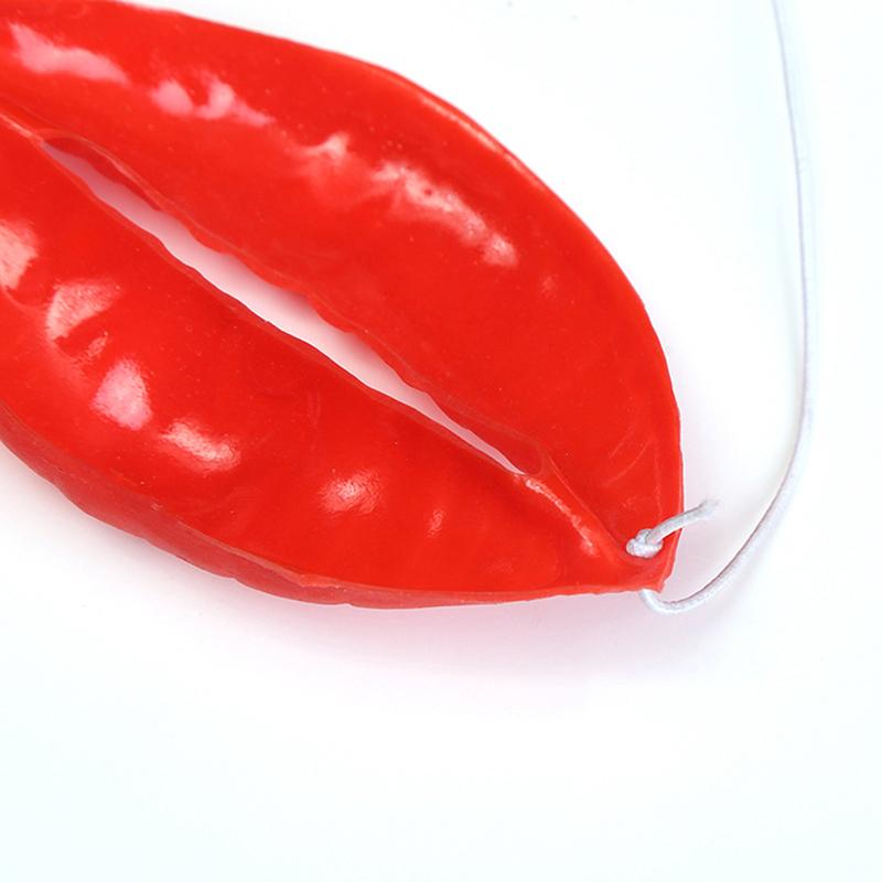 Funny Prop Sausage Lips Red Sexy Lips Costume Party Performance Accessory Halloween Cosplay