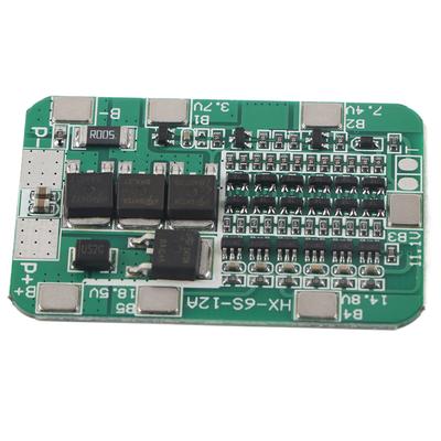6S 12A 22V 24V Batterieschutzplatine PCB BMS für 18650 Li-Ionen-Zelle