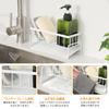Aieve Sponge Holder Flowing Water Sponge Holder Sponge Rack with Dish Rack Stainless Steel Rust Proof Scrubber Holder Sponge Detergent Holder Drainer