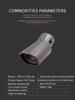 Universal Titanium Black Stainless Steel Exhaust Tailpipe Sleeve for Buick Excelle, Nissan Bluebird, and Ford Focus