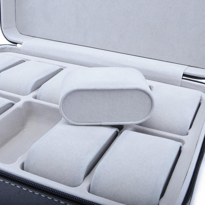 New Black PU Leather Watch Storage Box Travel Bag 6/10/12slots Black Brown Portable Vintage Watch Display Case Watch Storage