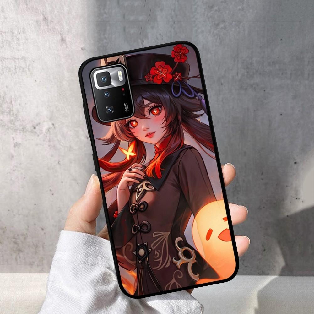 Genshin Impact Hu Tao Phone Case For Redmi Note 4 X 5 A 6 7 8 T 9 9S 10 11 11S 11Epro Poco M3 Pro