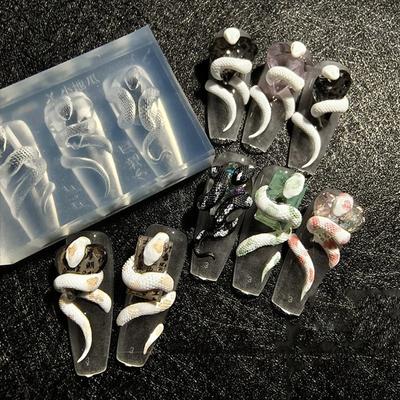 Izturīga nagu mākslas reljefa veidne 3D rožu ziedu silikona veidne radošiem sveķu liešanas un nagu dekorēšanas projektiem