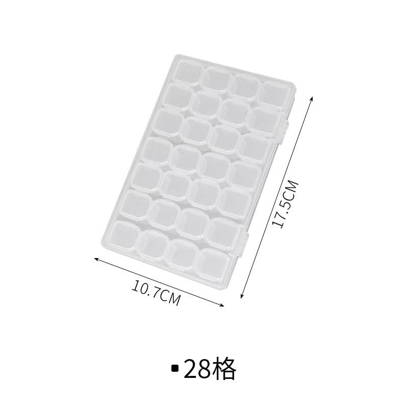 1 Set of Nail Art Tools Jewelry Storage Box Jewelry Divided into 56 Transparent Detachable Boxes Jewelry Storage Box 1PC 3590₽