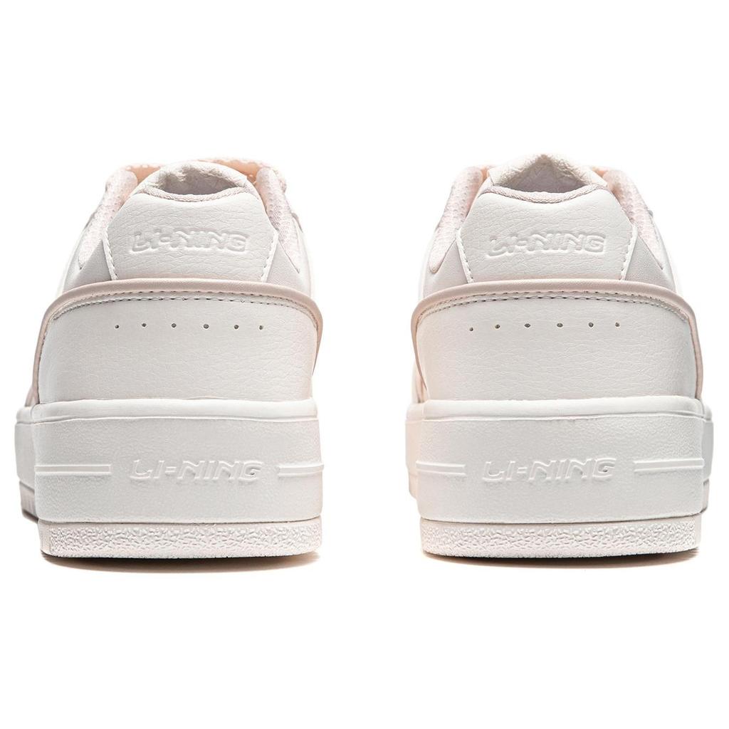 Li Ning Cheese Versatile Comfortable Simple Thick Sole Height Increasing Non-Slip Wear-Resistant Low-Top Skate Shoes Women sneaker AGCU104-2