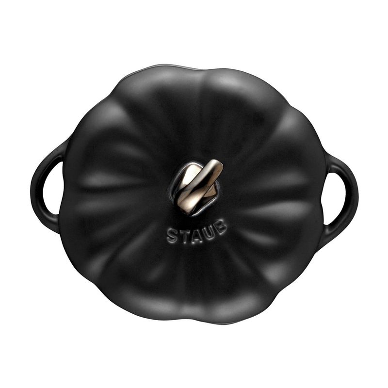 Staub Ceramic Cocotte Pumpkin 15cm (Black)