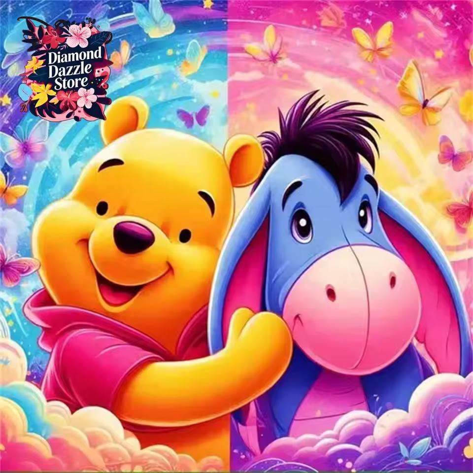 

Disney Diamond Mosaic Stitch Cartoon Cross Stitch Kits Art DIY Full Square Round Diamond Painting Elf Handmade Hobby Round 20x20cm