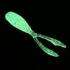 10pcs 36mm 0.3g Soft Fishing Lure Twin Tail Silicone Artificial Bait Wobbler Worm Lures Fluorescent Fishing Tackle for Ocean Sea