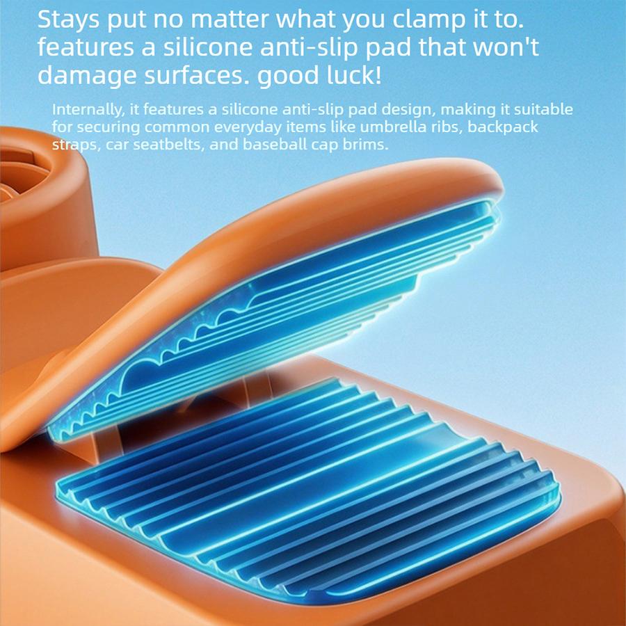 Ventilador de clipe rotativo portátil para exterior, ventilador de refrigeração pessoal potente portátil, pode prender em guarda-chuvas/mochilas/roupas/cintos