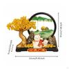 Prosperity Tree Figurine Decor Wealth and Resin Fortunate Cat Decoration Good Luck Moneys