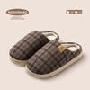 Cotton slippers non-slip women's simple new indoor home pregnant women's elderly hair autumn winter home men's slippers